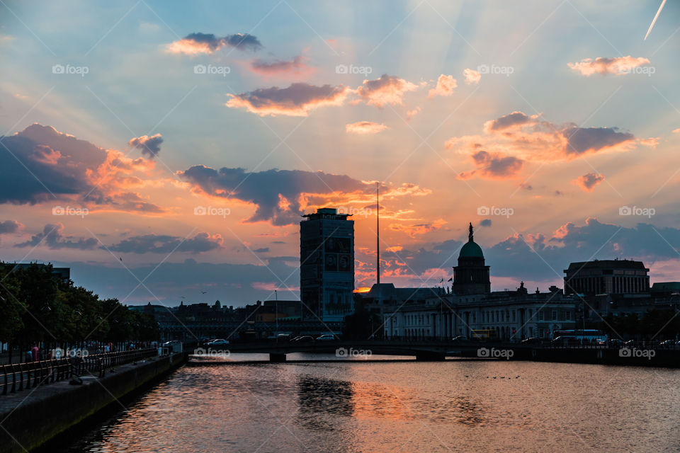 Sunset in Dublin