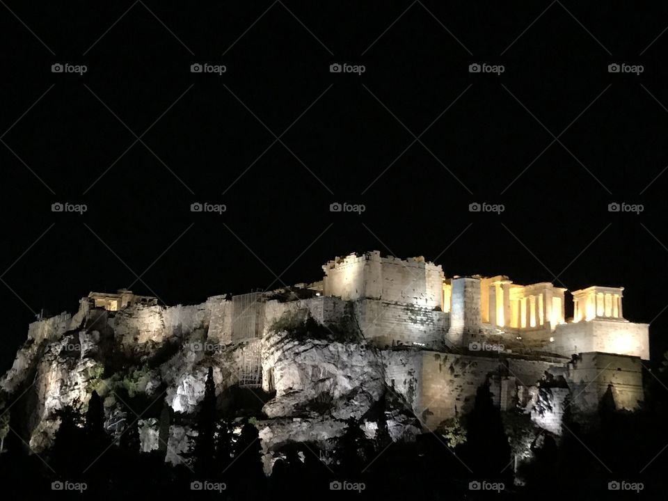 Photo for the acropolis in my athens trip .