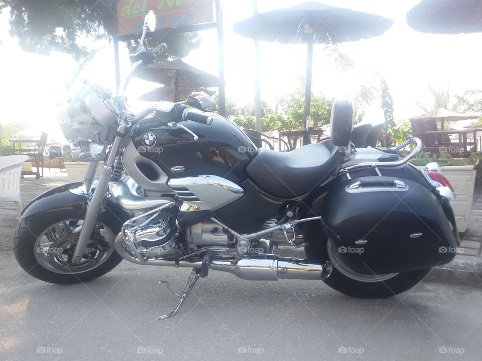 BMW R1200 on the beach