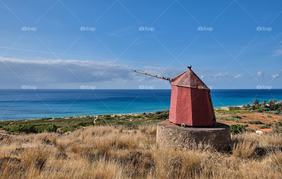 
"Windmill on Porto Santo Island - A charming example of regional architecture, the windmill dominates the landscape on the picturesque island of Porto Santo. A symbol of local tradition and culture