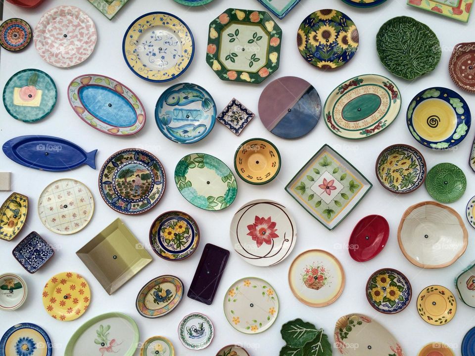 Colorful plates