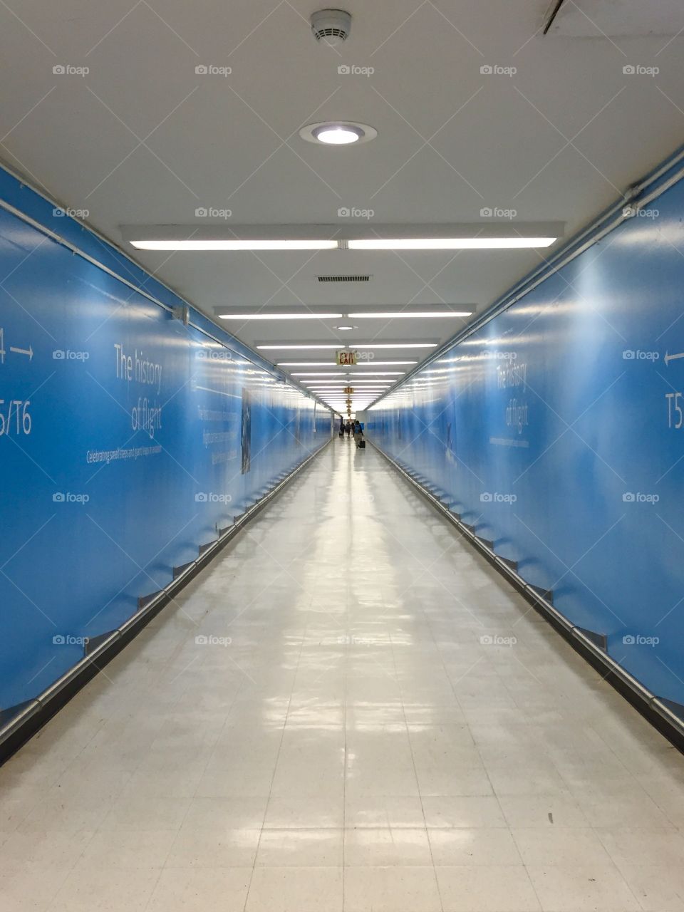 Diminishing view of empty tunnel