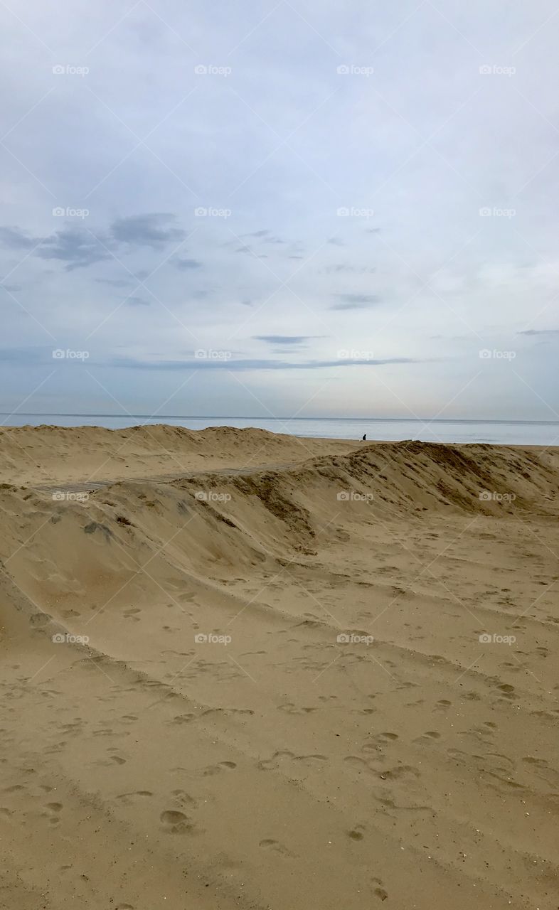 Earth sand and ocean 