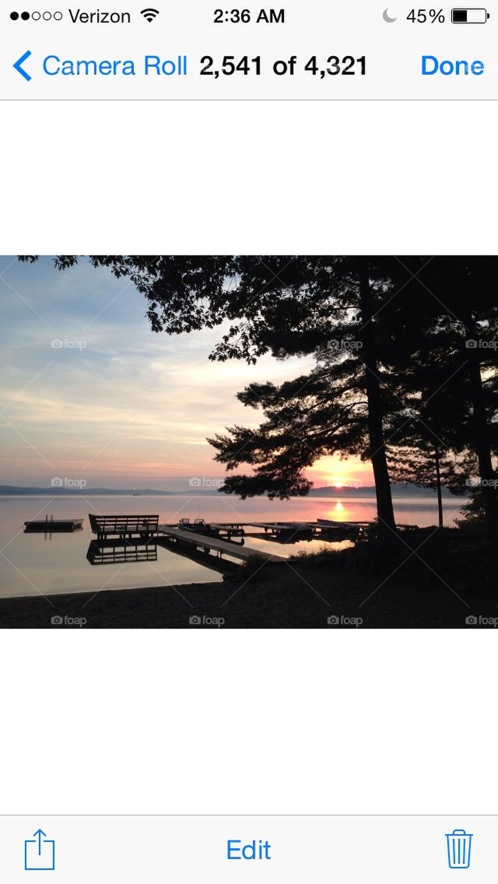 Sunrise on the lake 6