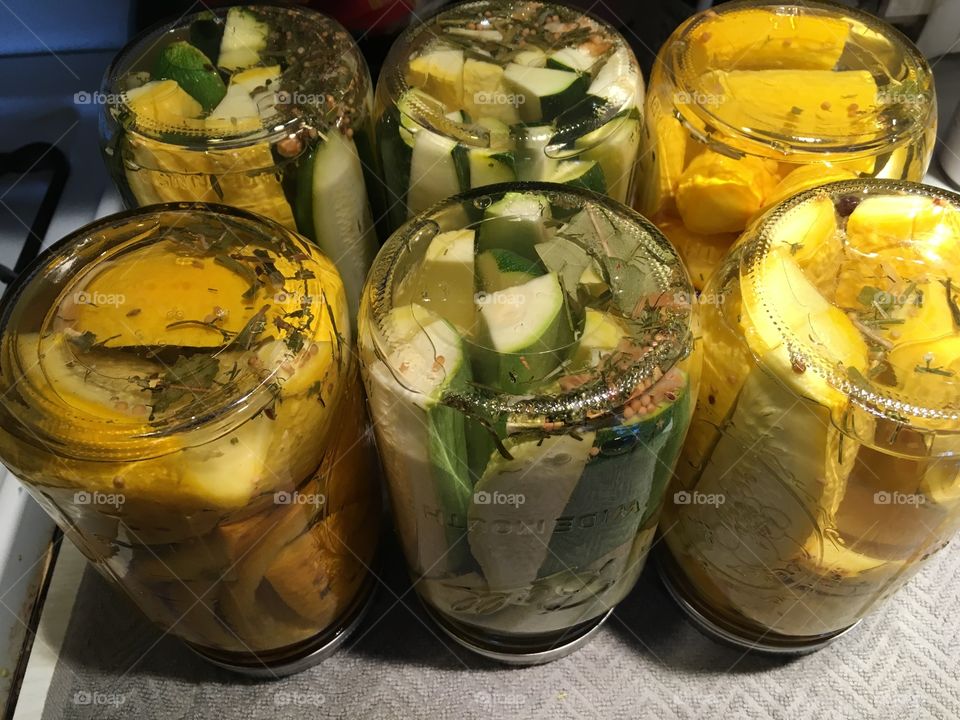 Pickles in jar 