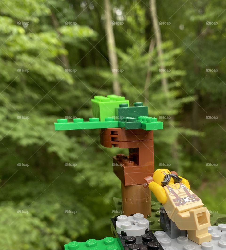 Lego Lounging in the forest