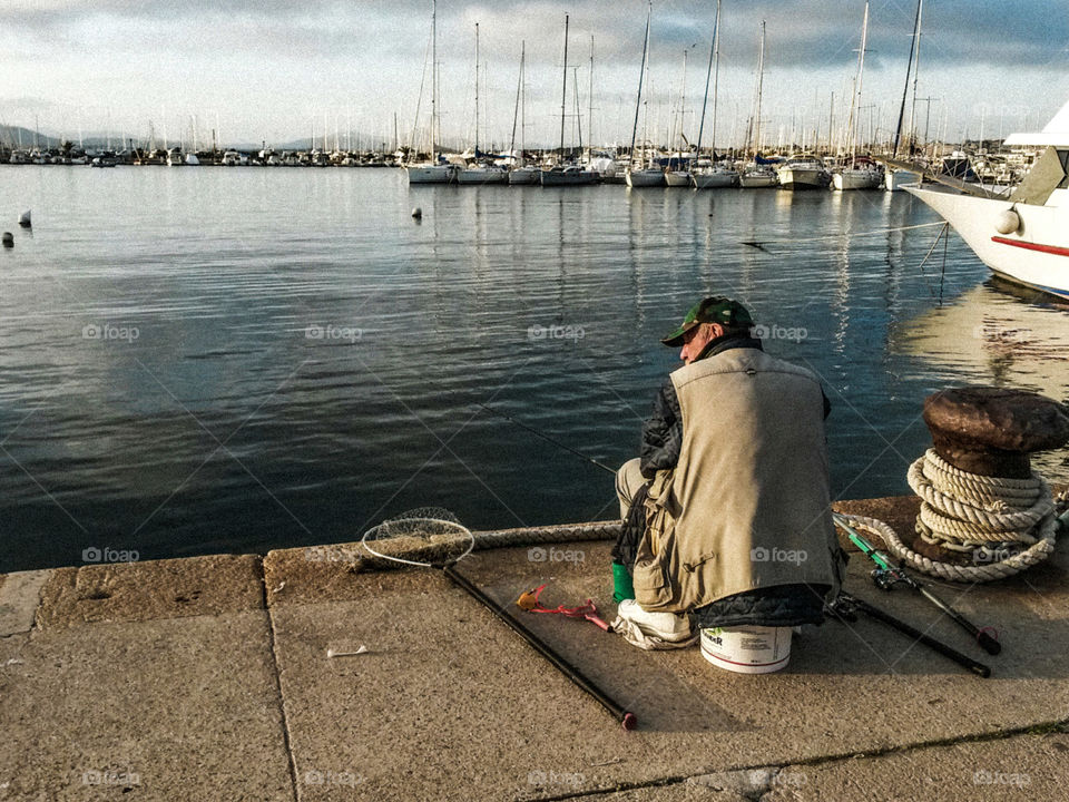 fisherman...alone with social distancing