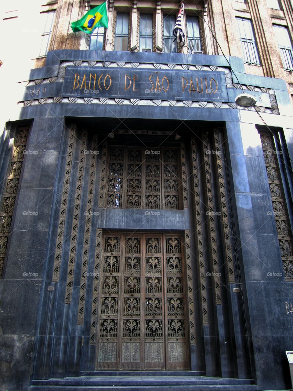 Bank of São Paulo -  historic building at São Paulo downtown