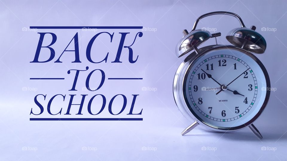 back to school alarm clock