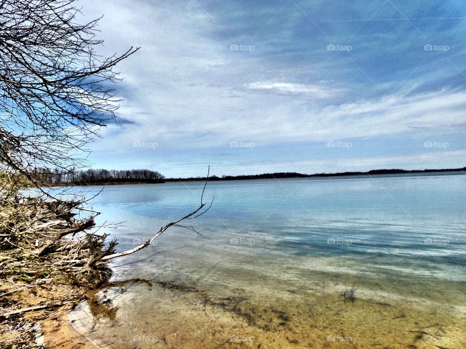 Beautiful Indiana lake views. 