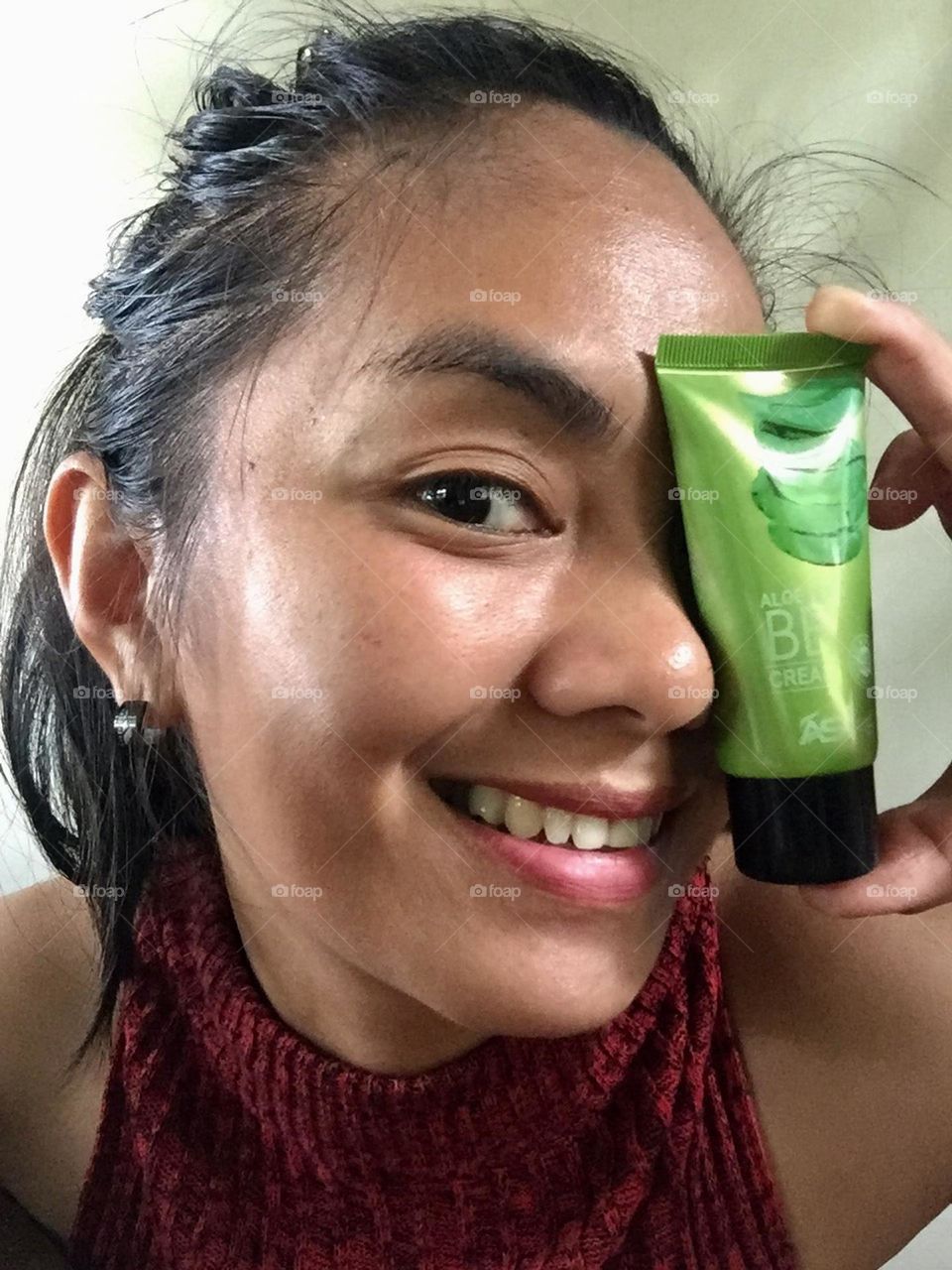 Light hearted with product 