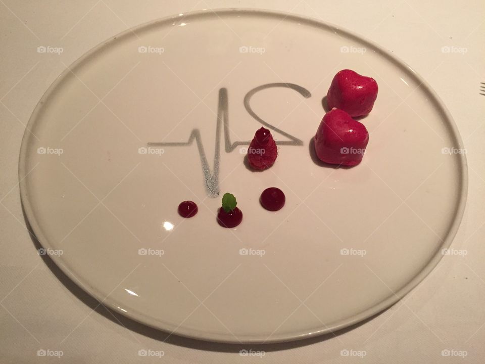 a beautiful and tastful dessert. Maybe for Valentine"s Day?