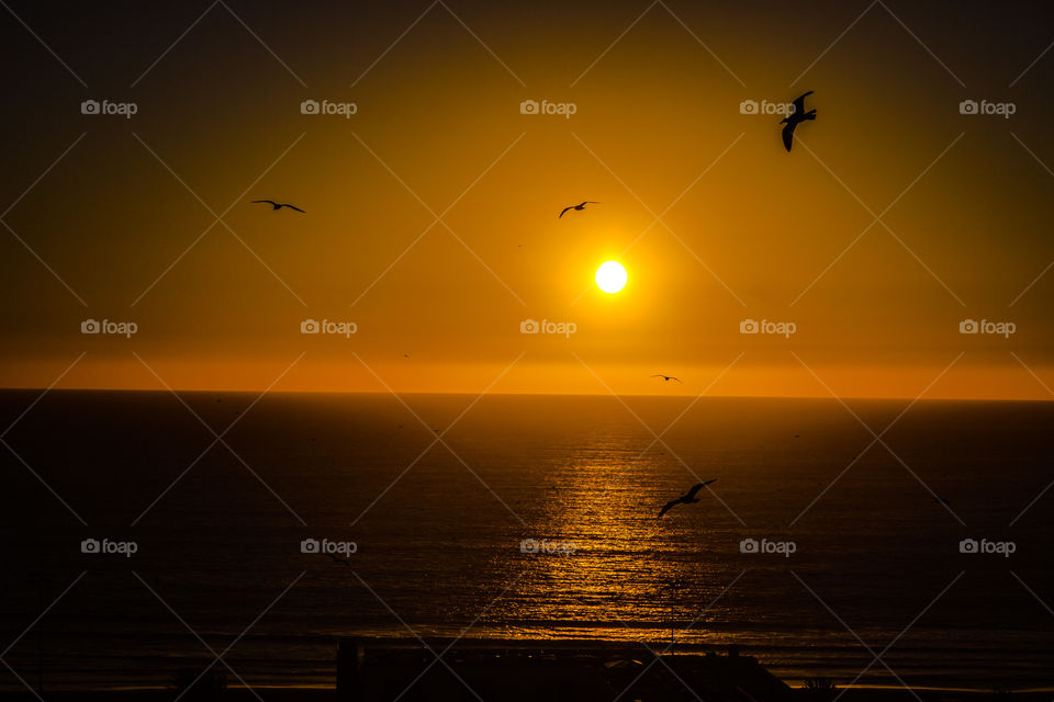 Sunset from Agadir/MOROCCO 