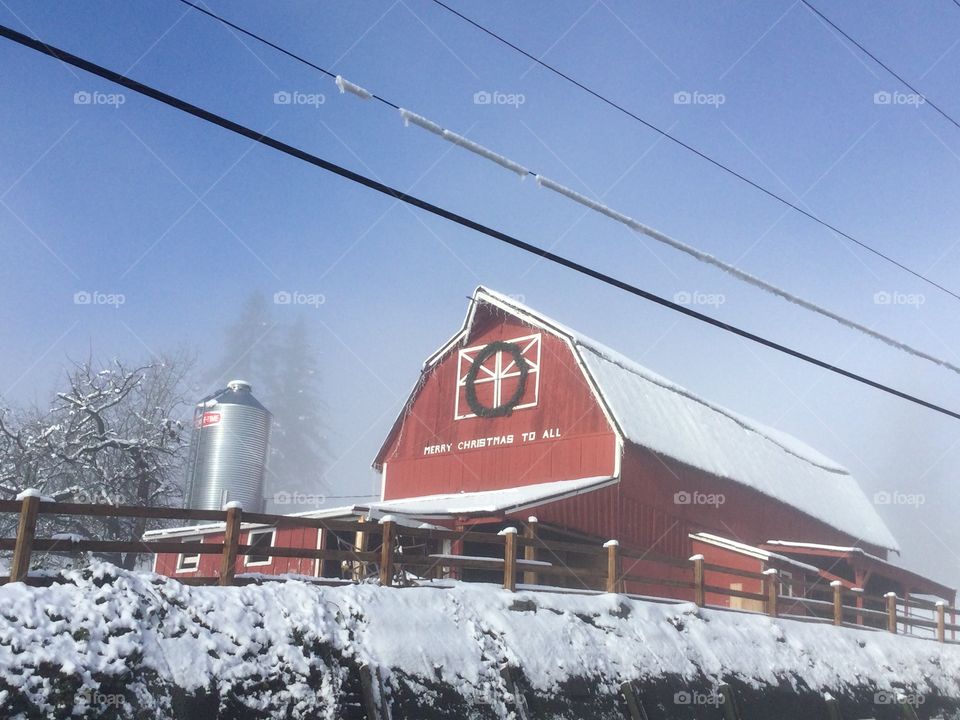 Red Barn in the Rural Area