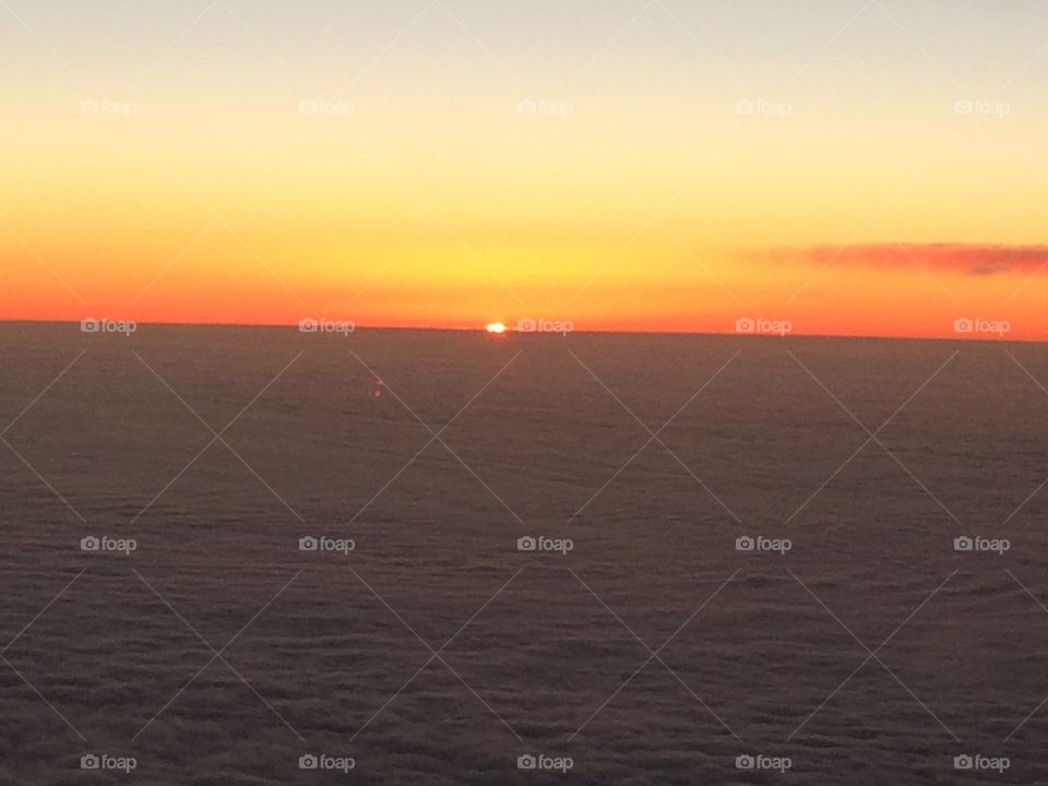 Aerial Sunsetting view 