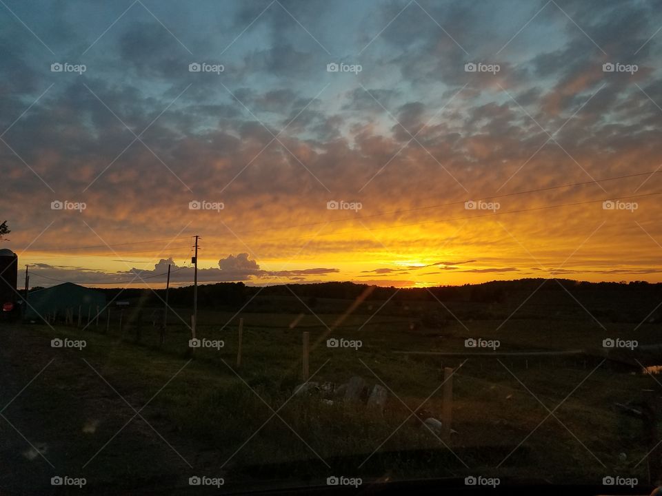 Sunset, Landscape, Light, Dawn, Evening