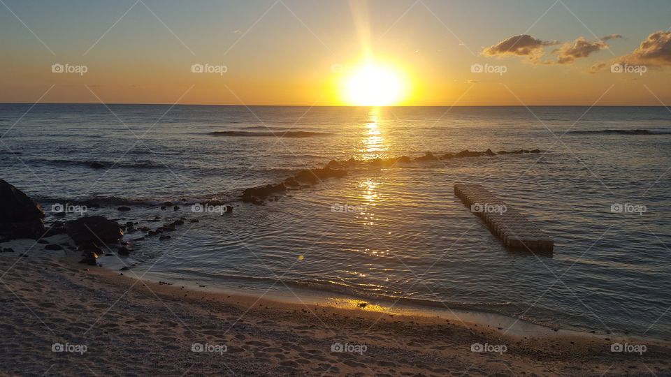 Sunset in Mauritius