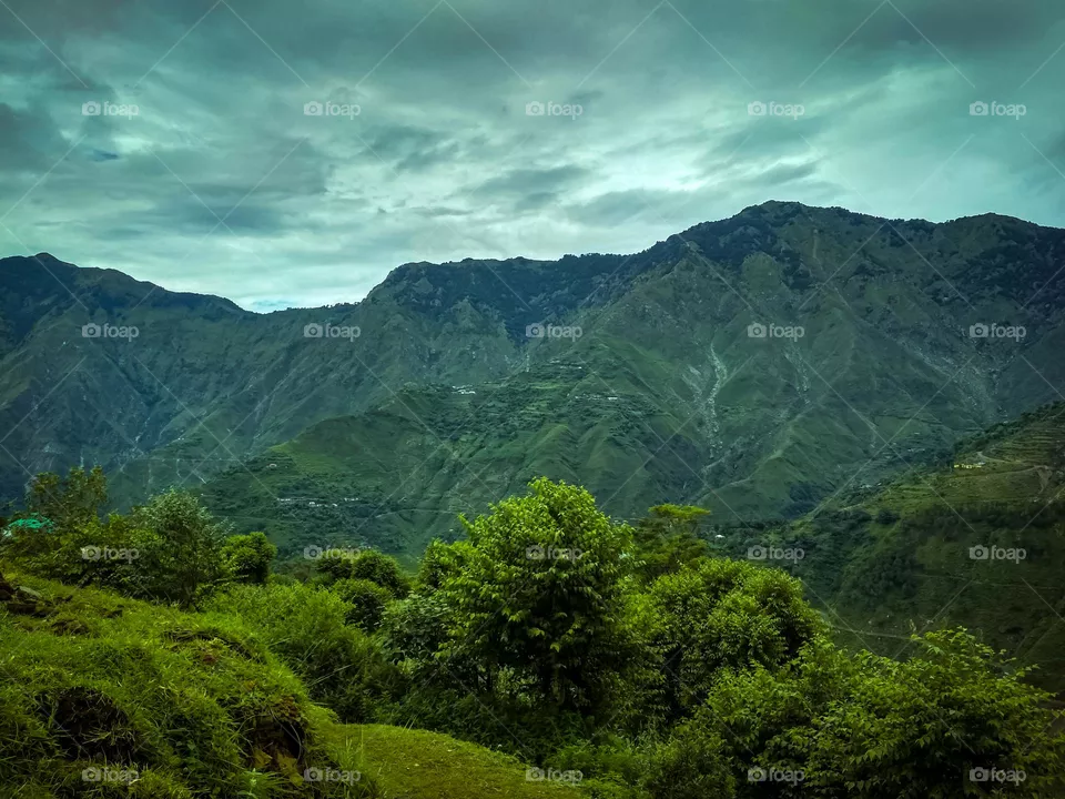 beautiful green mountains