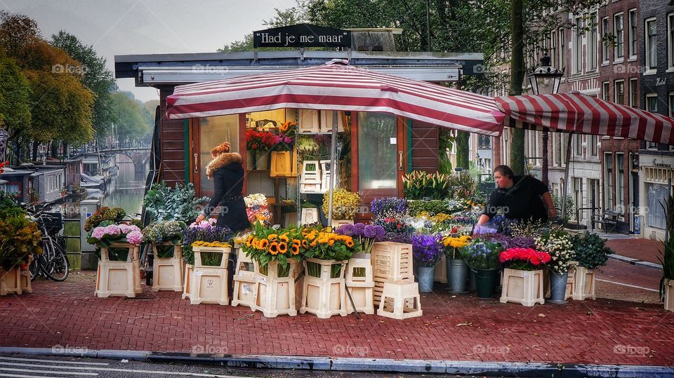 Amsterdam flower stall 