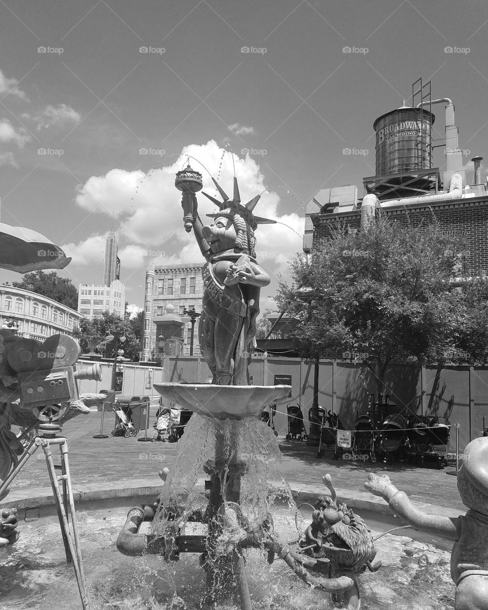 Iconic fountain outside of MuppetVision 3-D at Disney's Hollywood Studios.