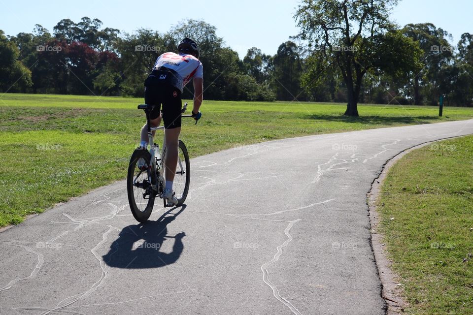 Man on bicycle 