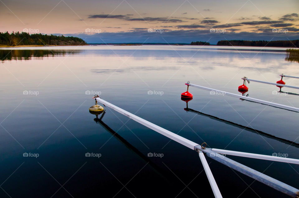 sweden water night horizon by sergiusz