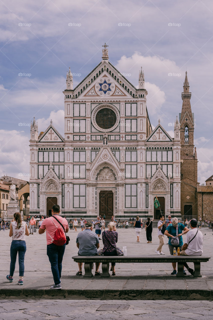 One of many cathedrals in Florence, Italy.