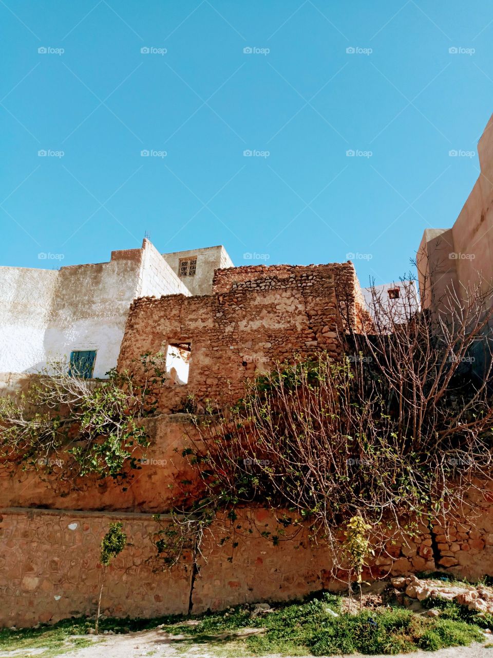 Old building in village Bhalil of morocco