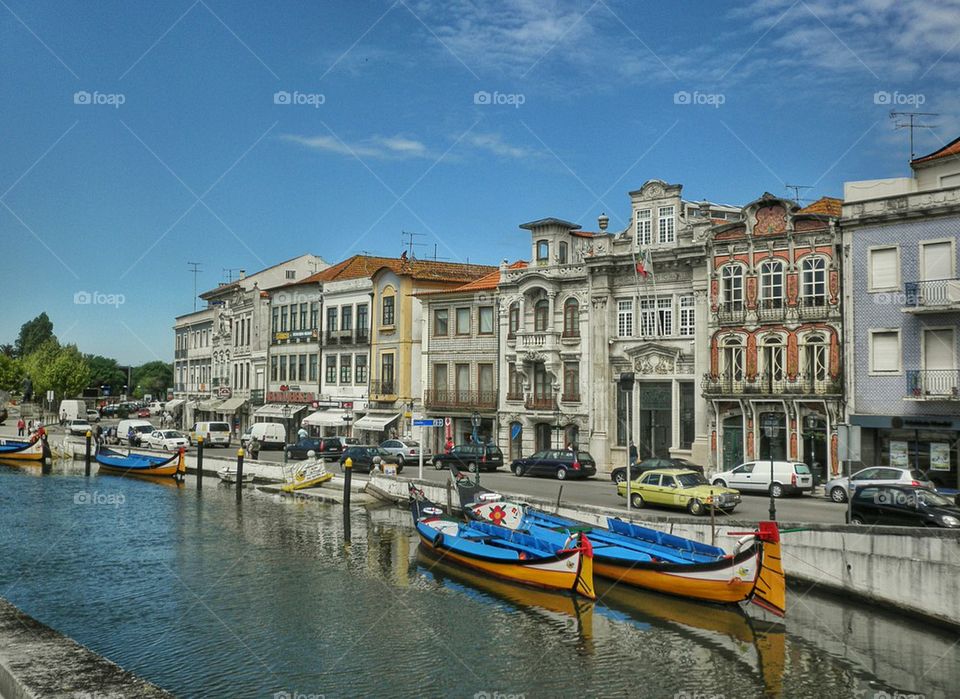 High angle view of city