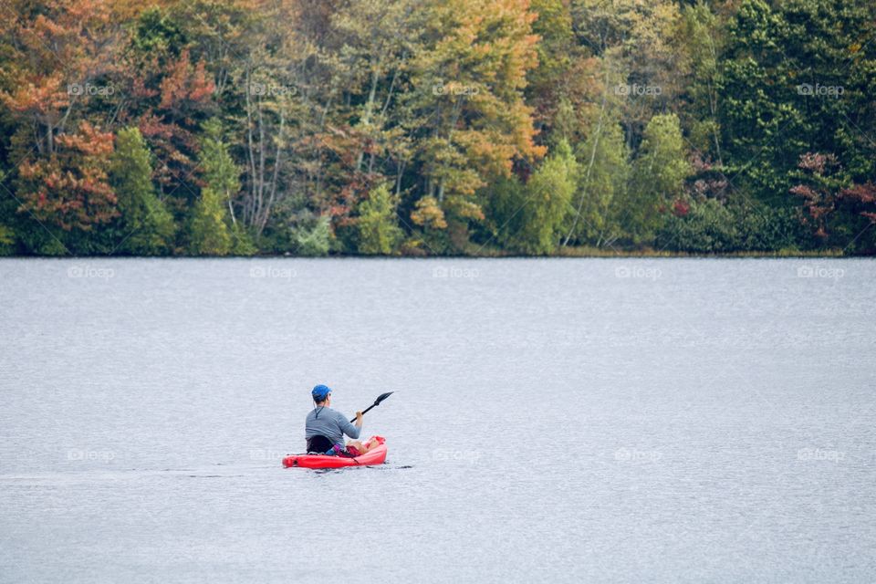 Alone on the lake