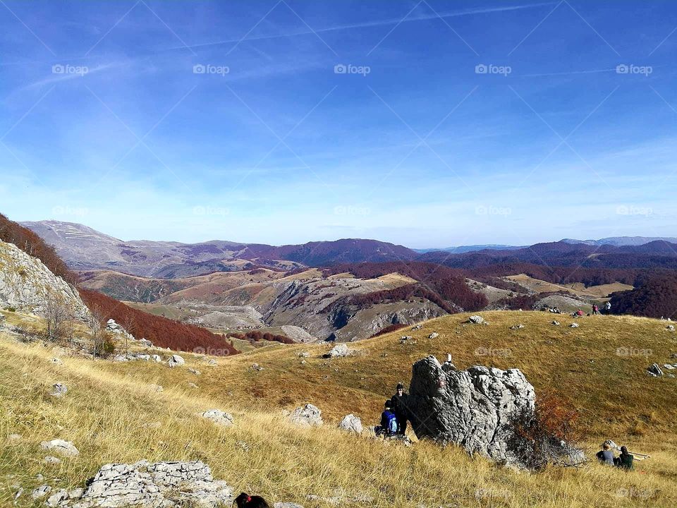a view from Visočica to the Bosnian mountain