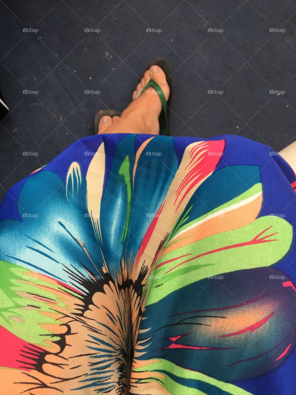 Relaxing on the boat