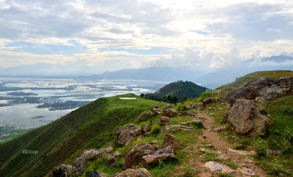 Wular Lake From The Himalayan Peaks