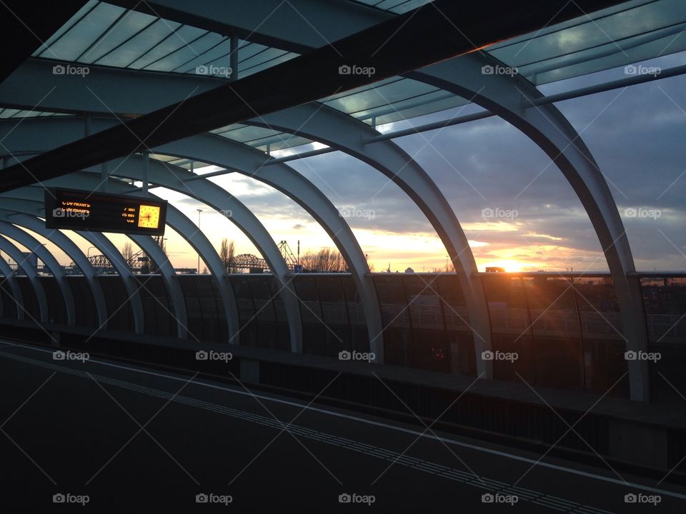 Subway sundown