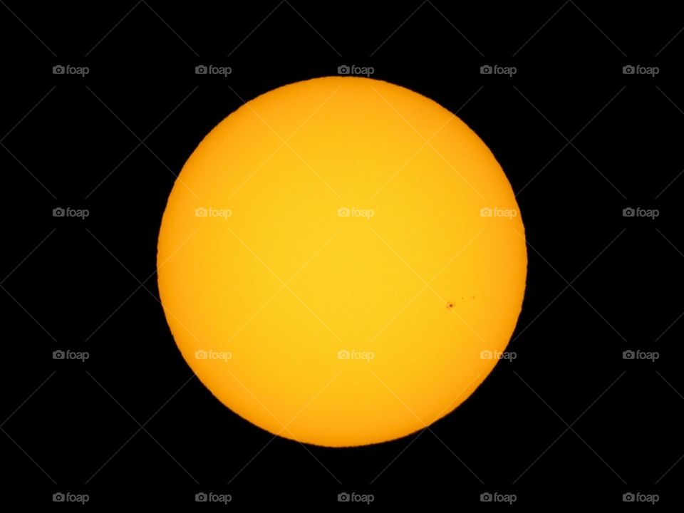 Sun with sunspots. This is my test photo of sun before solar eclipse.