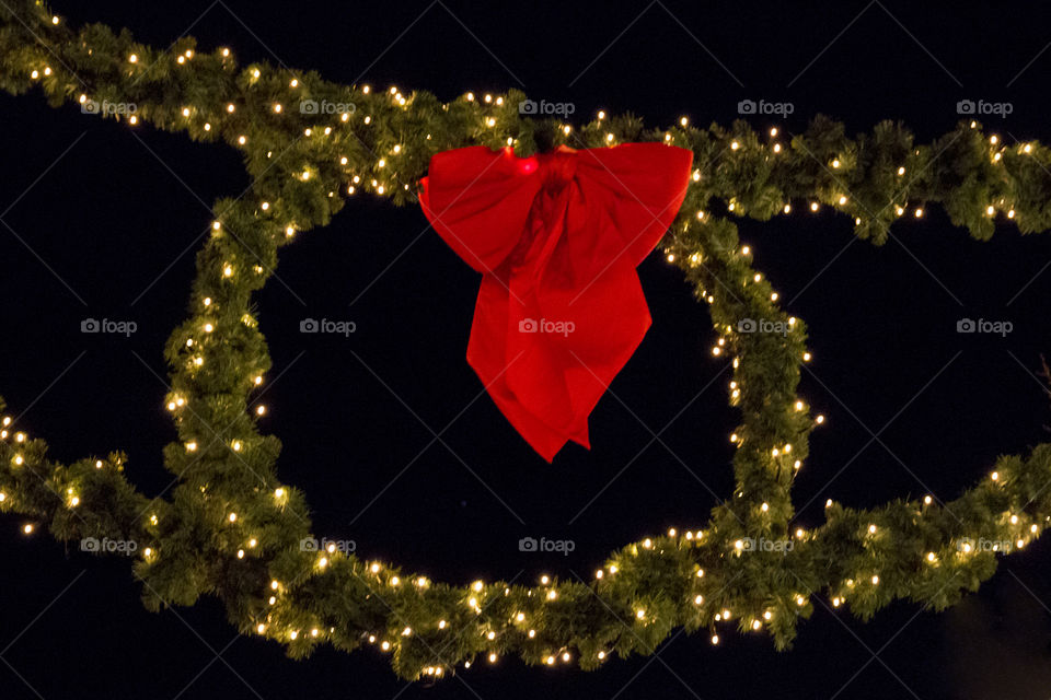 Christmas decoration - red bow