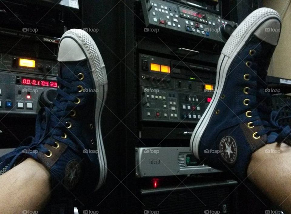 My blue navy Converse sneaker
