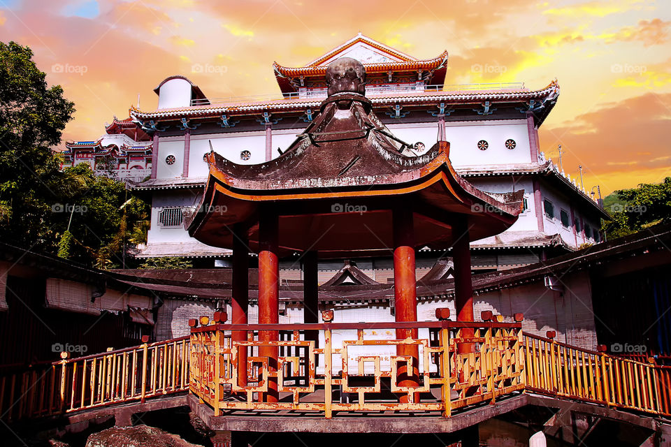 Kek Lok Si Temple At Sunset