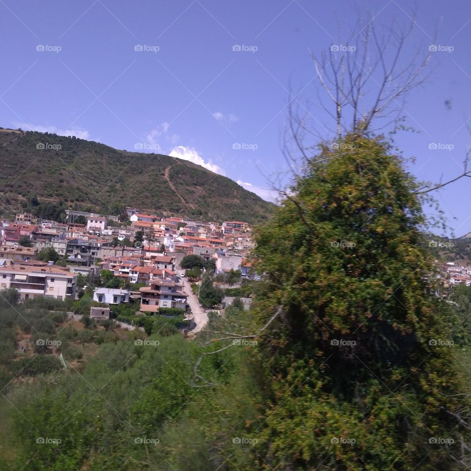 panorama of Orani (Nuoro)