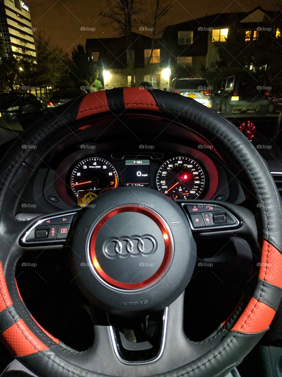 Audi interior red and black