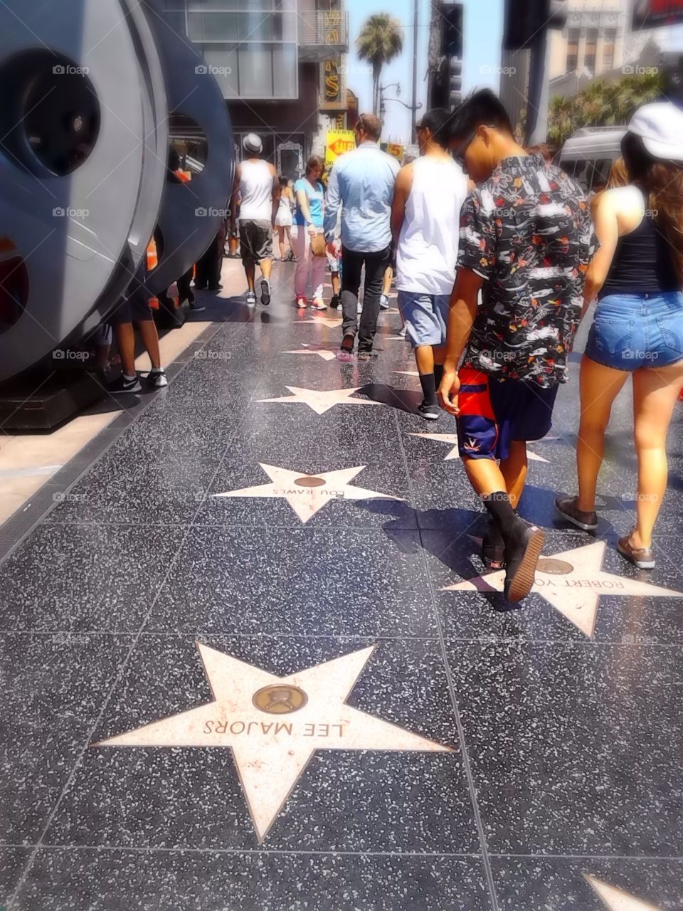 Walk of Fame. A day in Hollywood.
