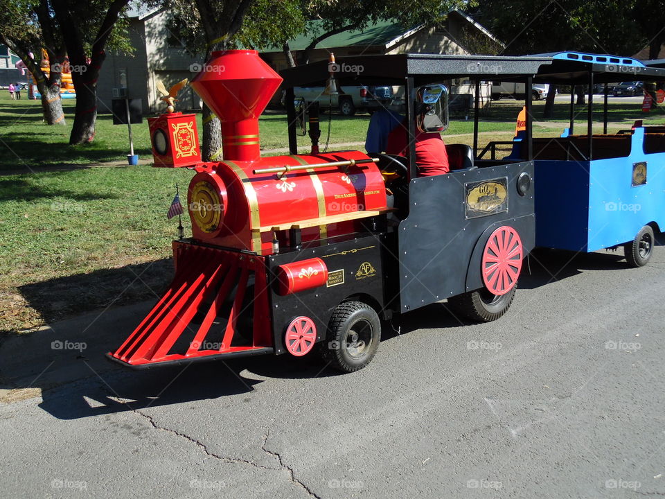 Oct festival 2015. This is a picture of a train that gave a tour around the festival.