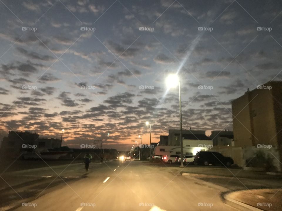 Sunset in Abu Dhabi 