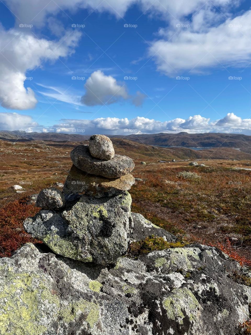 Norwegian fall in the mountains