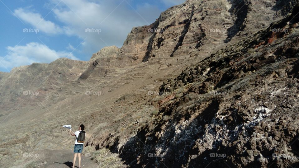 Rocks, sky, sea. Lanzarote