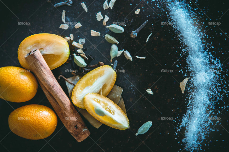 Ingredients for mulled wine spice