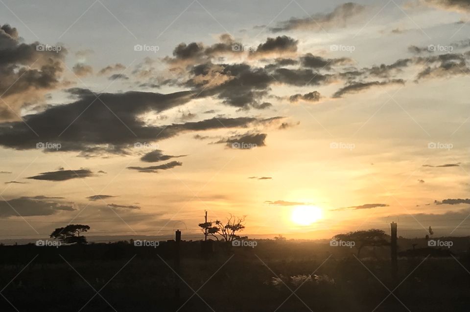 Beautiful sunset Thika kenya 