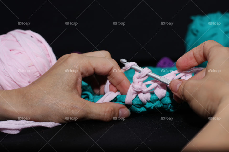 crochet baskets