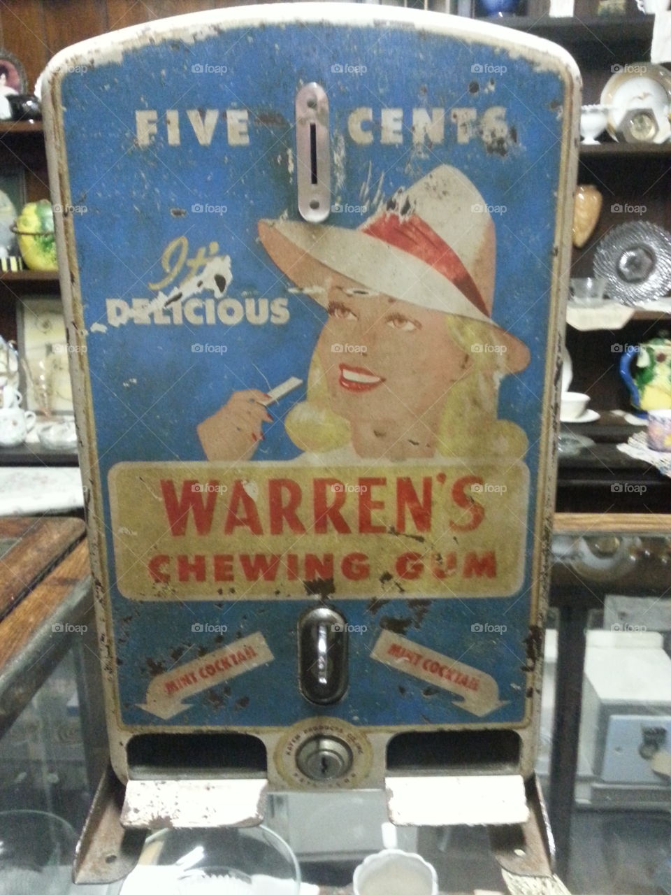 antique vending machine
