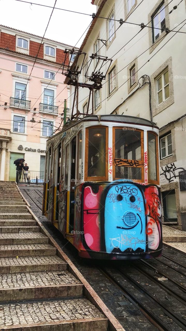 bondinho em Lisboa.